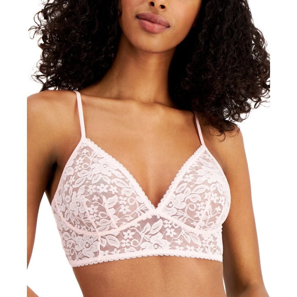 INC International Concepts Womens Small Lace Bralette Lingerie in Rose Pink 2668